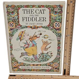 Vintage The Cat And The Fiddler Hardcover Book - Parent's Magazine Press 1968